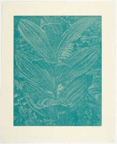 Gelber Enzian (turquoise) by Franz Gertsch, 2003