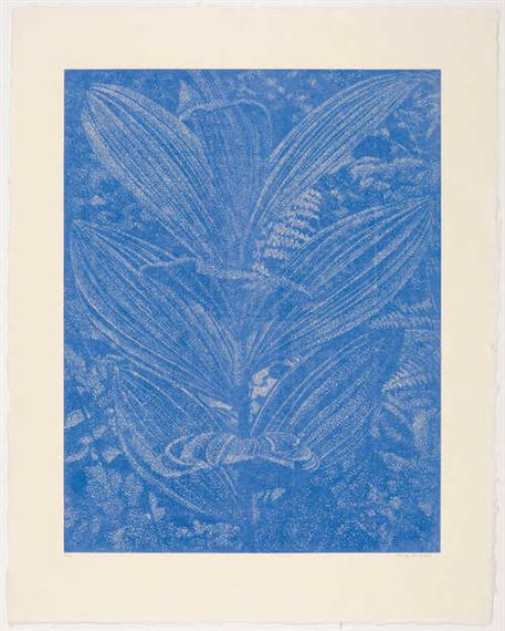 Gelber Enzian (blue) by Franz Gertsch, 2003