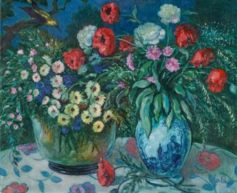 Floral still life - Emil Orlik
