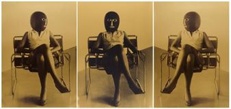 3 works: Unknown student in Marcel Breuer chair - Ursula Mayer