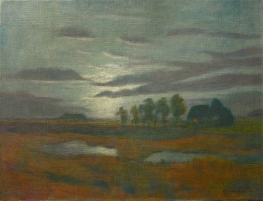 Abendstimmung by Otto Modersohn, 1941