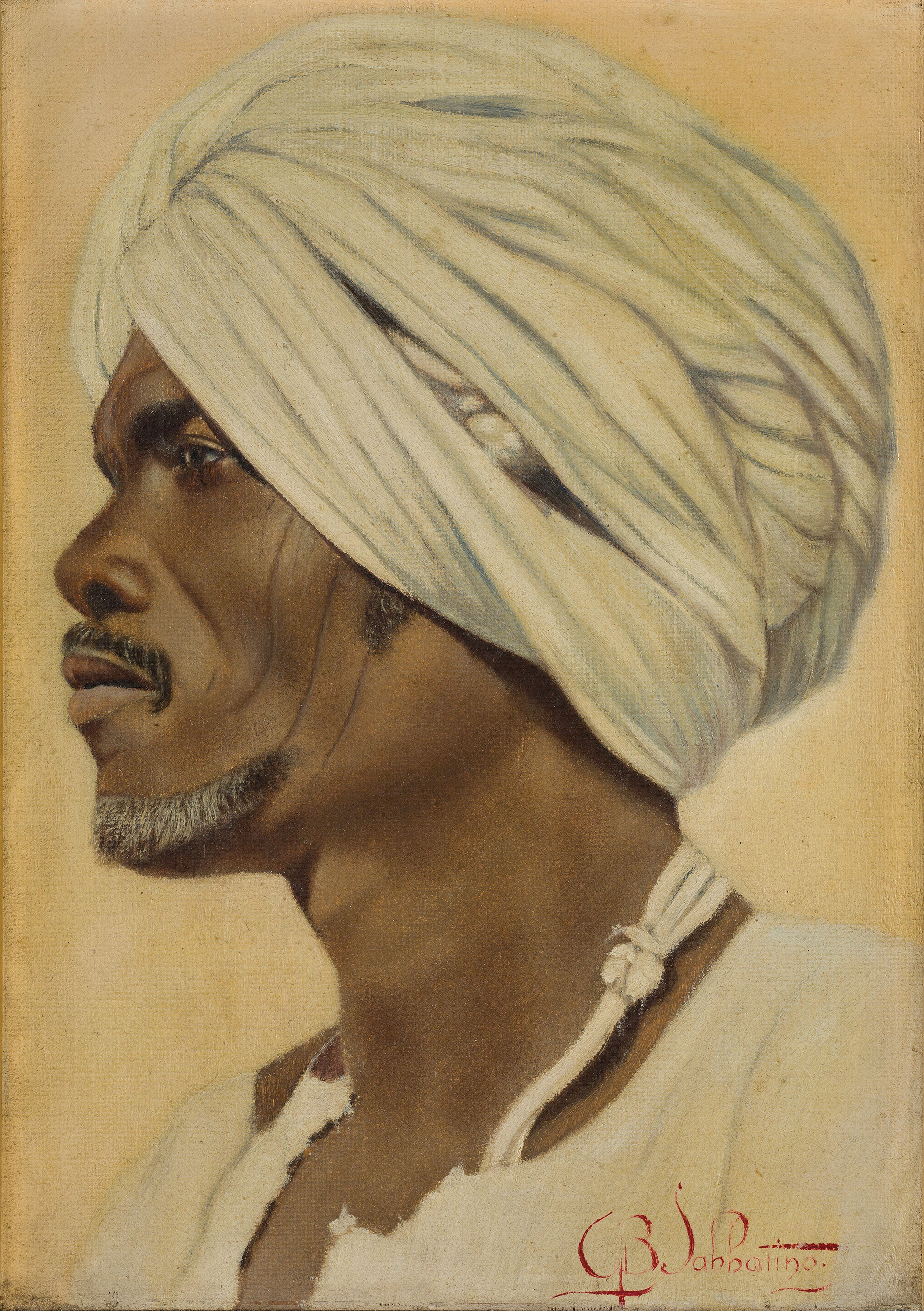 Sabbatino Giambattista Testa Di Arabo Con Turbante Mutualart