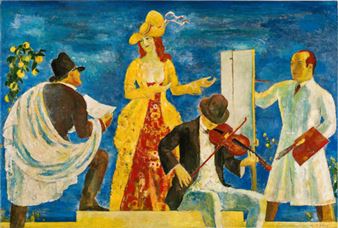 The fine arts (triptych "Die Künste: Das Konzert") - Wilhelm ճöԲ