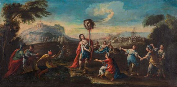 Two works: Davide e Golia; Giuditta e Oloferne by Italian School, 18th Century