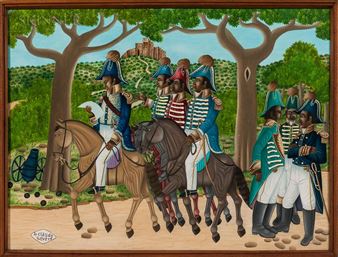 18th Century Haitian Soldiers on Horseback - Jean Claude Severe