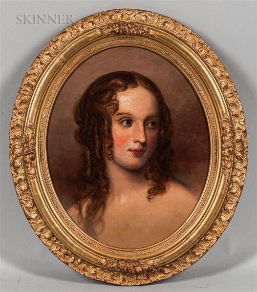 Portrait of a Lady by American School, 18th Century, 18th century-19th century