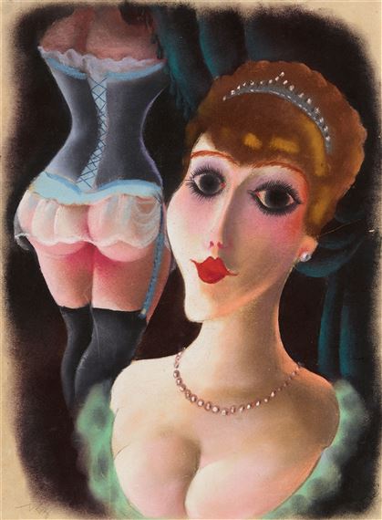 Mädchen mit Collier by Richard Ziegler, 1920s (1927)