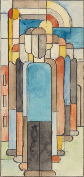 Entwurf zu Glasfenster by Franz Wilhelm Seiwert