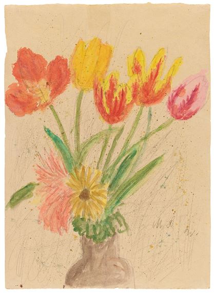 Tulpen und Margeriten by Max Peiffer Watenphul, 1960