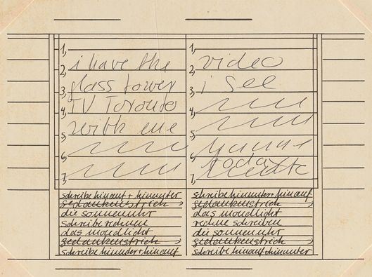 Untitled by Hanne Darboven