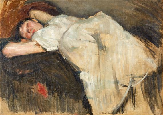 The artist's model by Carl Fischer