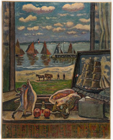 View from my window by Henri Liénard de Saint-Délis, 1921