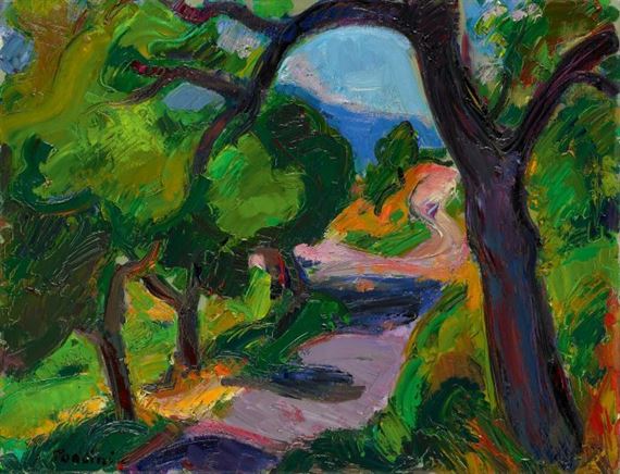 Ohne Titel (Straße in der Provence) by Louis Toncini, 1941