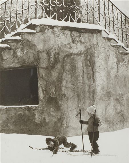 Untitled (Children on skis) by Norman Parkinson, circa 1960