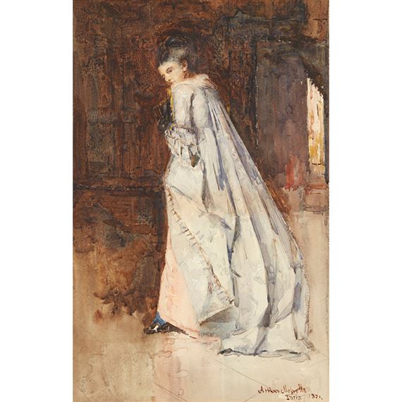 WOMAN IN WHITE by Arthur Melville, 1881