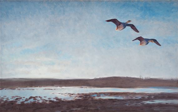 Geese in Flight