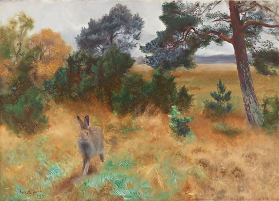 Autumn Landscape with a Hare