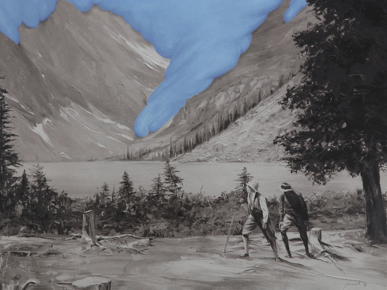 Artwork by Paco Pomet, The Melting, Made of screenprint on 2mm Crescent cardboard