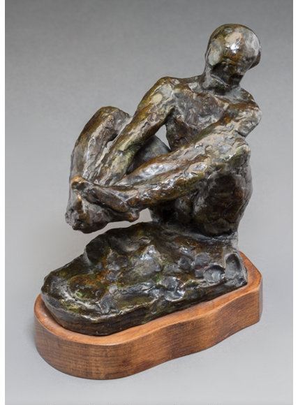 Homme assis, étude B by Auguste Rodin