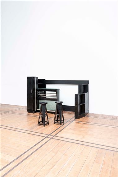 Ensemble de bar et ses Deux Tabourets - Franz Buyle