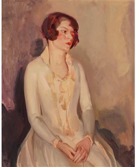 Woman in Yellow Dress - William George Rich