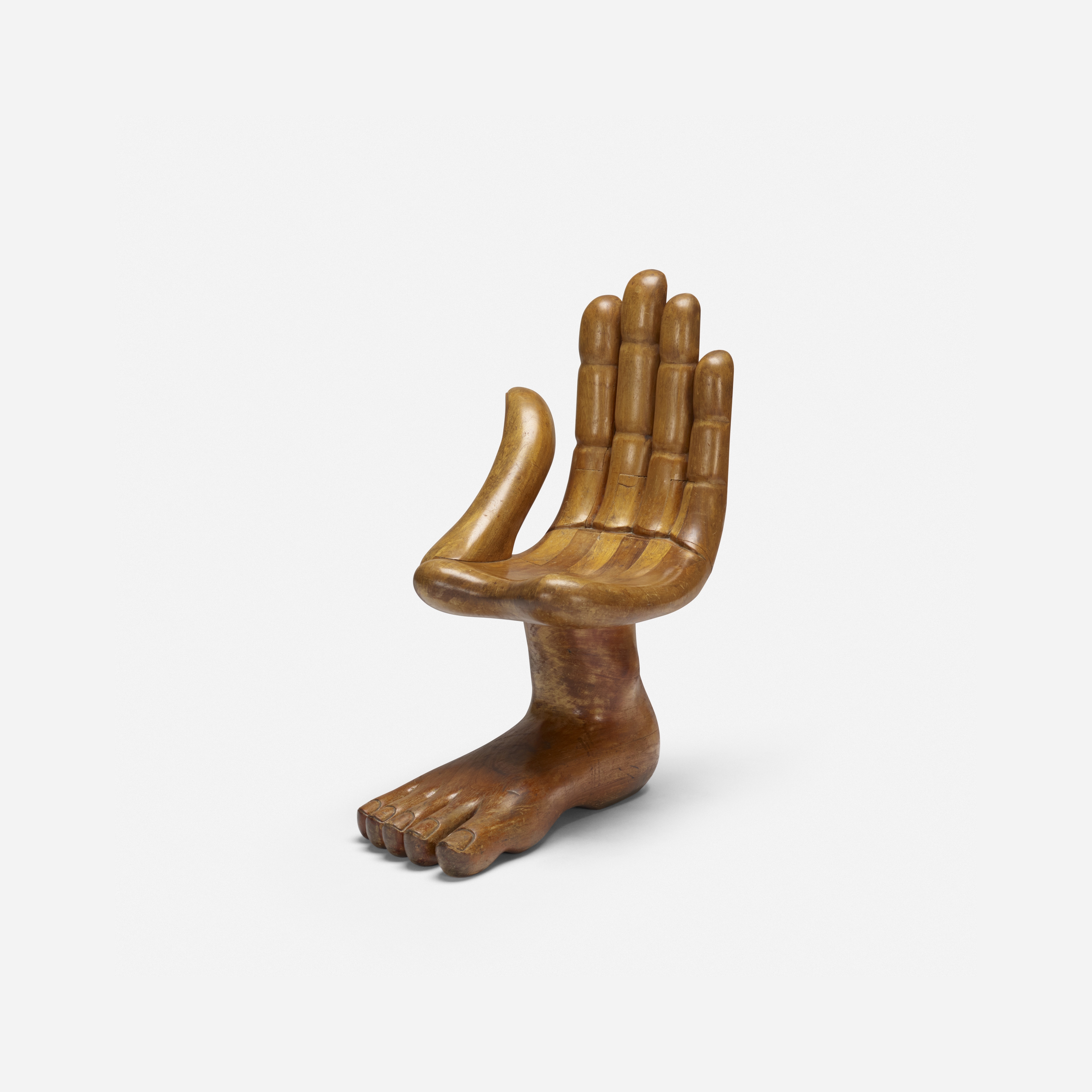 Hand Foot chair by Pedro Friedeberg