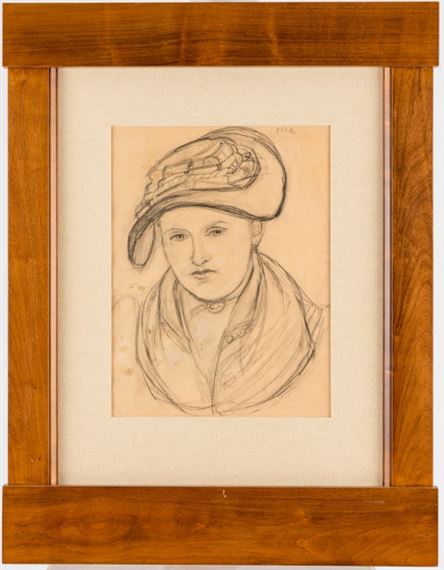 Portrait d'une jeune valaisanne by Ernest Biéler