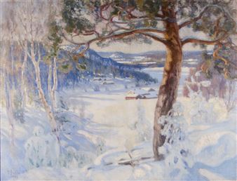 Helmi Biese | Talvimaisema (1918) | MutualArt