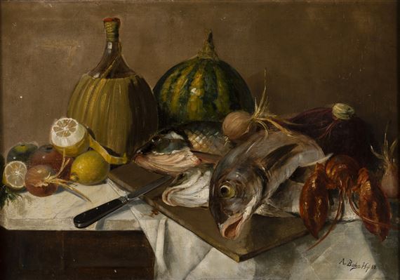 Still-Life by Adolf von Becker, 1884