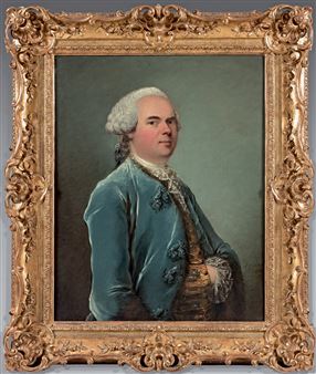 Portrait d'homme en Habit Bleu - Louis-Richard-François Dupont de Montfiquet