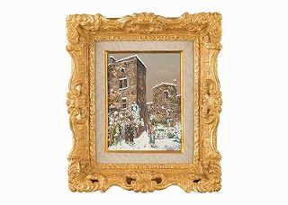 Les Ruines du Chāteau sous la neige, Chatillon d'Azergues - Rhōne by Maurice Utrillo, 1935