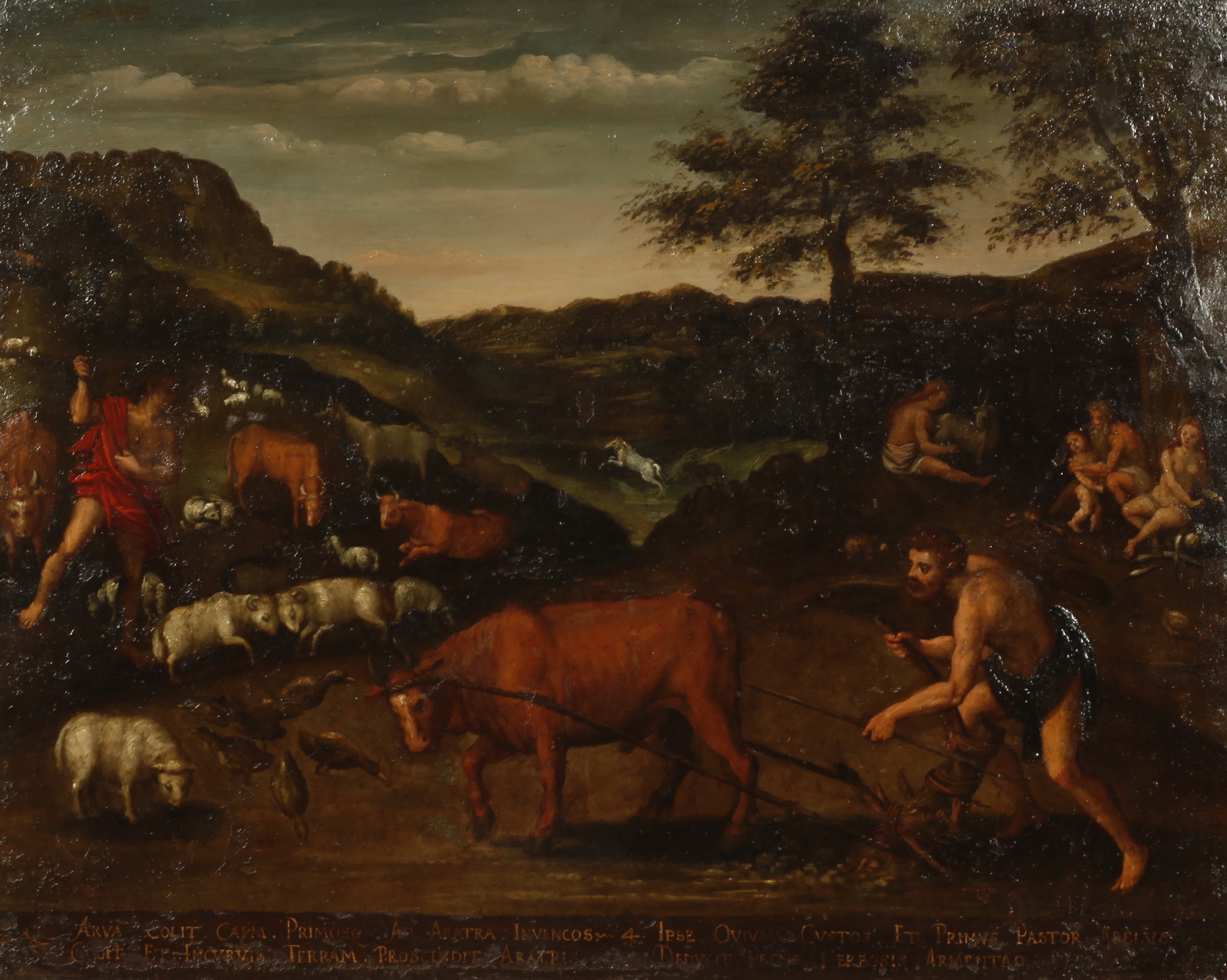 Flemish School 17th Century | The first works of Adam and Eve | MutualArt