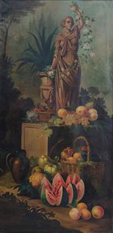 Birds in a landscape - Augusto Ramel