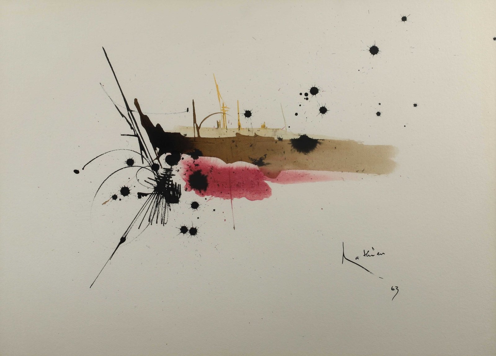 Georges Mathieu | Composition (1963) | MutualArt