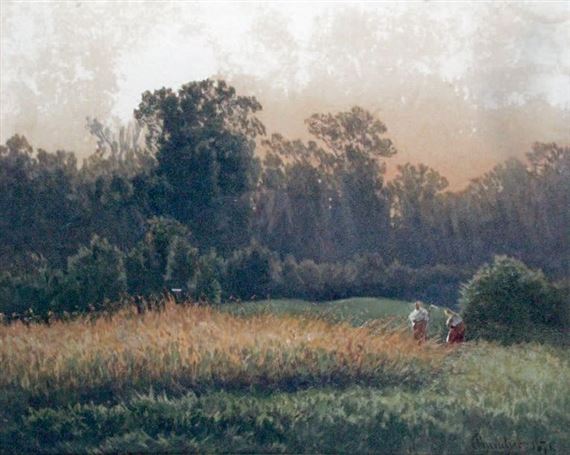 LES FENAISONS by Nicolas Chevalier, 1871