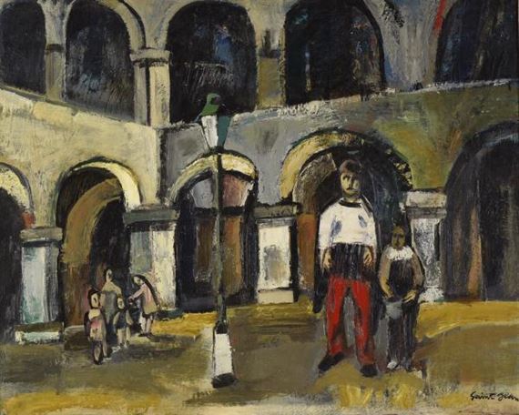 Musiciens ambulants by Marcel Saint-Jean