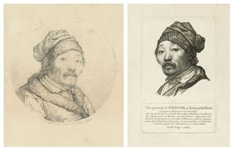 Self-Portrait: A Drawing and three Prints - Feodor Iwanowitsch