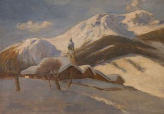 Winter Landscape - Oskar Herman