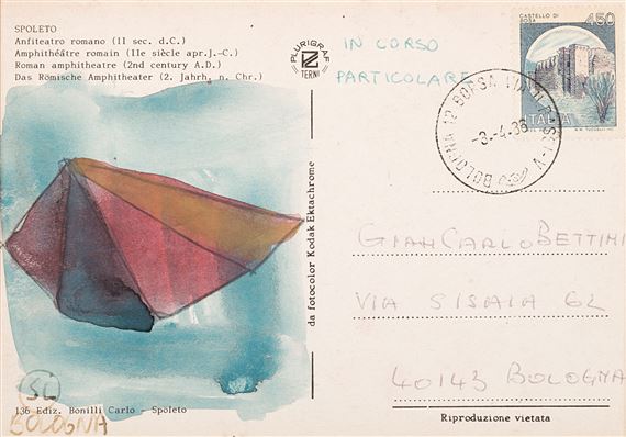 Postcard by Sol LeWitt, 1986
