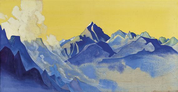 Over Ergor Comes A Rider by Nicholas Roerich, 1927