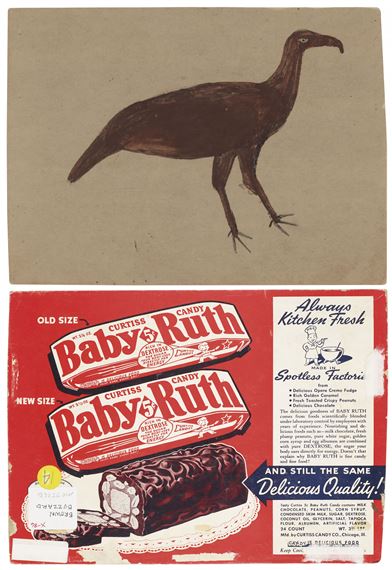 Brown Buzzard by Bill Traylor, 1939-1942, 1939-1942