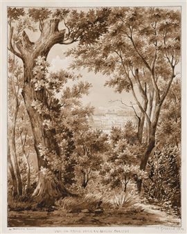 Vue de Rome prise du jardin Corsini - Antoine-Martin Garnaud