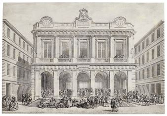 A DESIGN FOR THE LOGE DU CHANGE, LYON - Jacques-Germain Soufflot