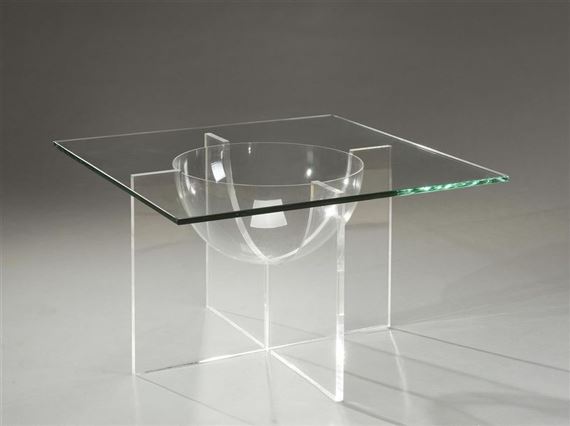 yonel lebovici table basse modele aquarophile petit modele 1965 mutualart