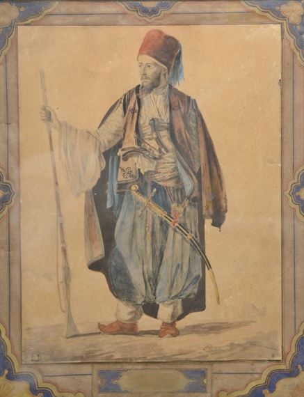 Portrait of an Ottoman from Galota by Louis Dupré