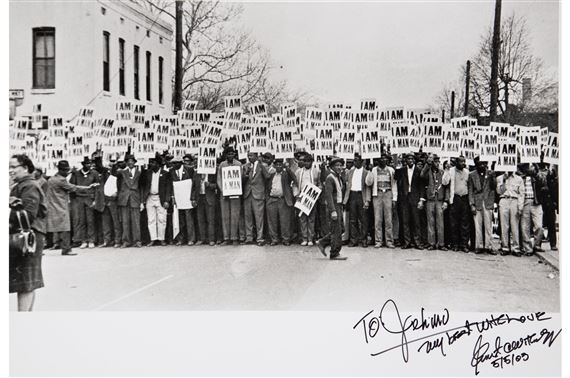 I Am a Man (Sanitation Workers' Strike) by Ernest Withers, 1968, printed later