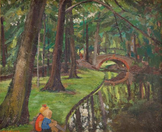 Children in the parc - Gerda Rytter