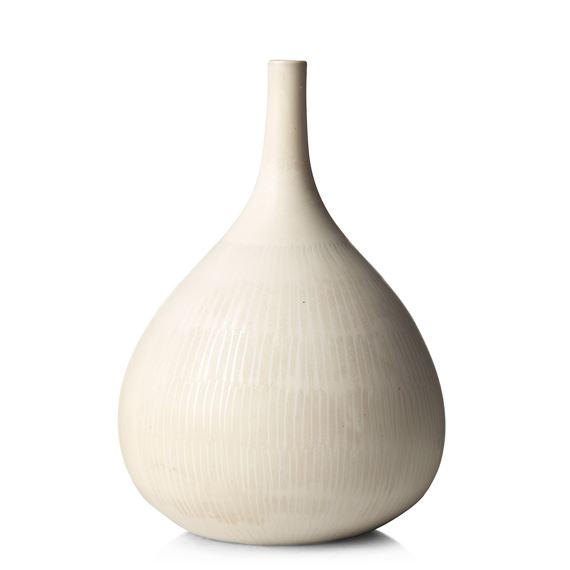a stoneware vase