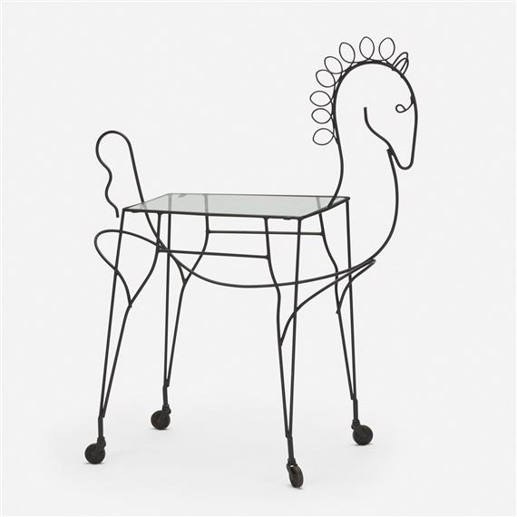 Horse bar cart by Frederick Weinberg, circa 1955