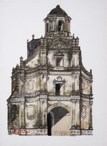 Rodolfo Ragodon | Church of Morong, Rizal (1989) | MutualArt